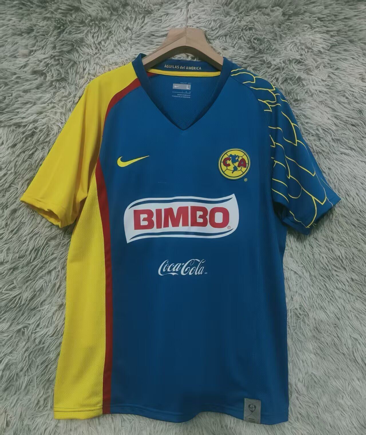 AAA Quality Club America 07/08 Away Blue Soccer Jersey